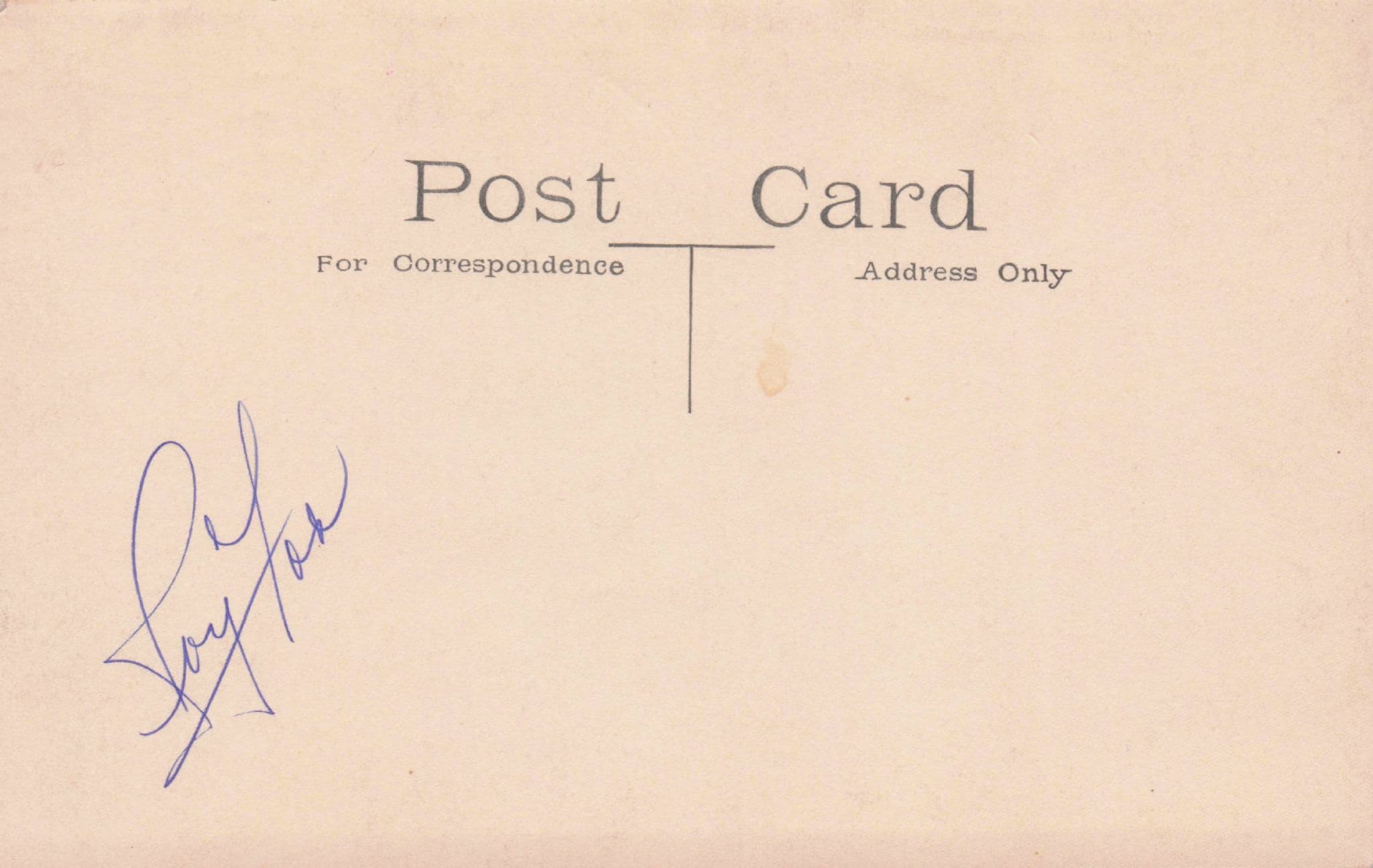 Roy Fox Salvation Army Band Leader Hand Signed Old Postcard