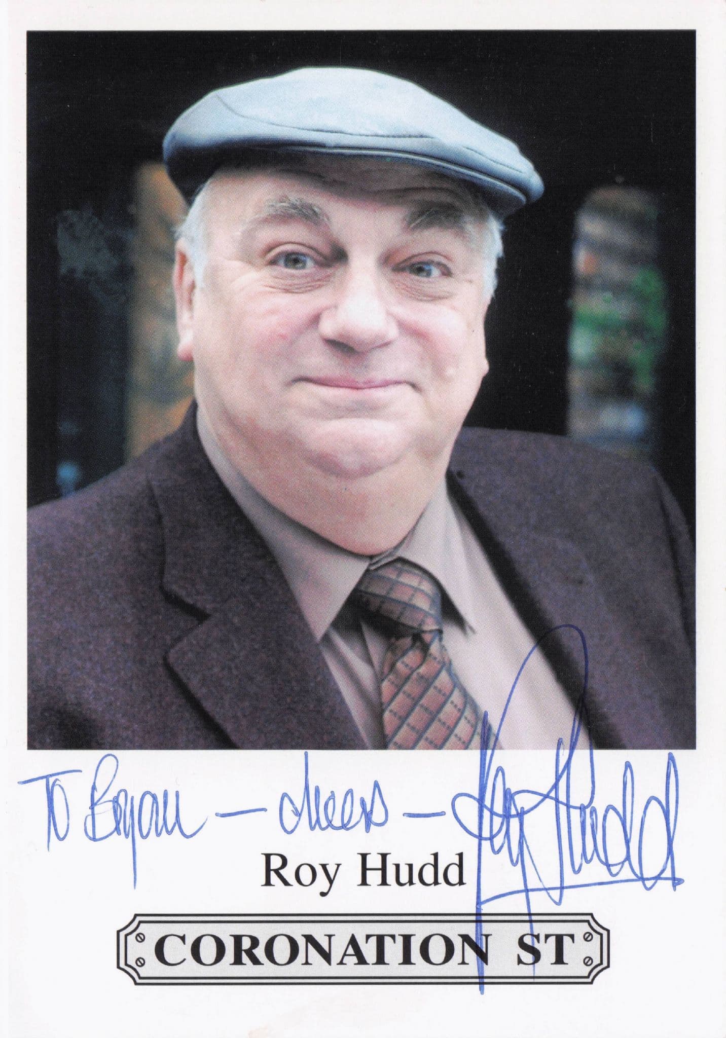 Roy Hudd Coronation Street Hand Signed Cast Photo