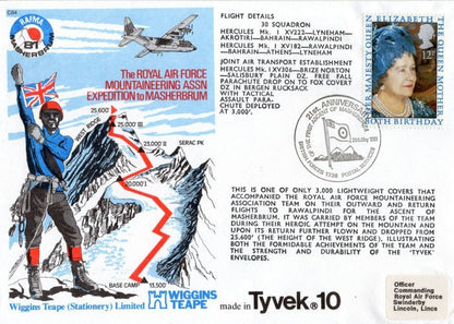 Royal Air Force Mountaineering Assoc MULTI incl Ted Rogers Hand Signed FDC