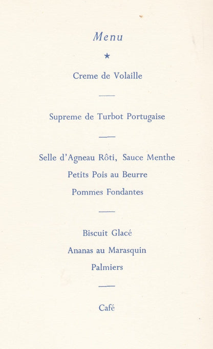 Royal College Of Music Union 1960 Opera Theatre Dinner London Hand Signed Menu