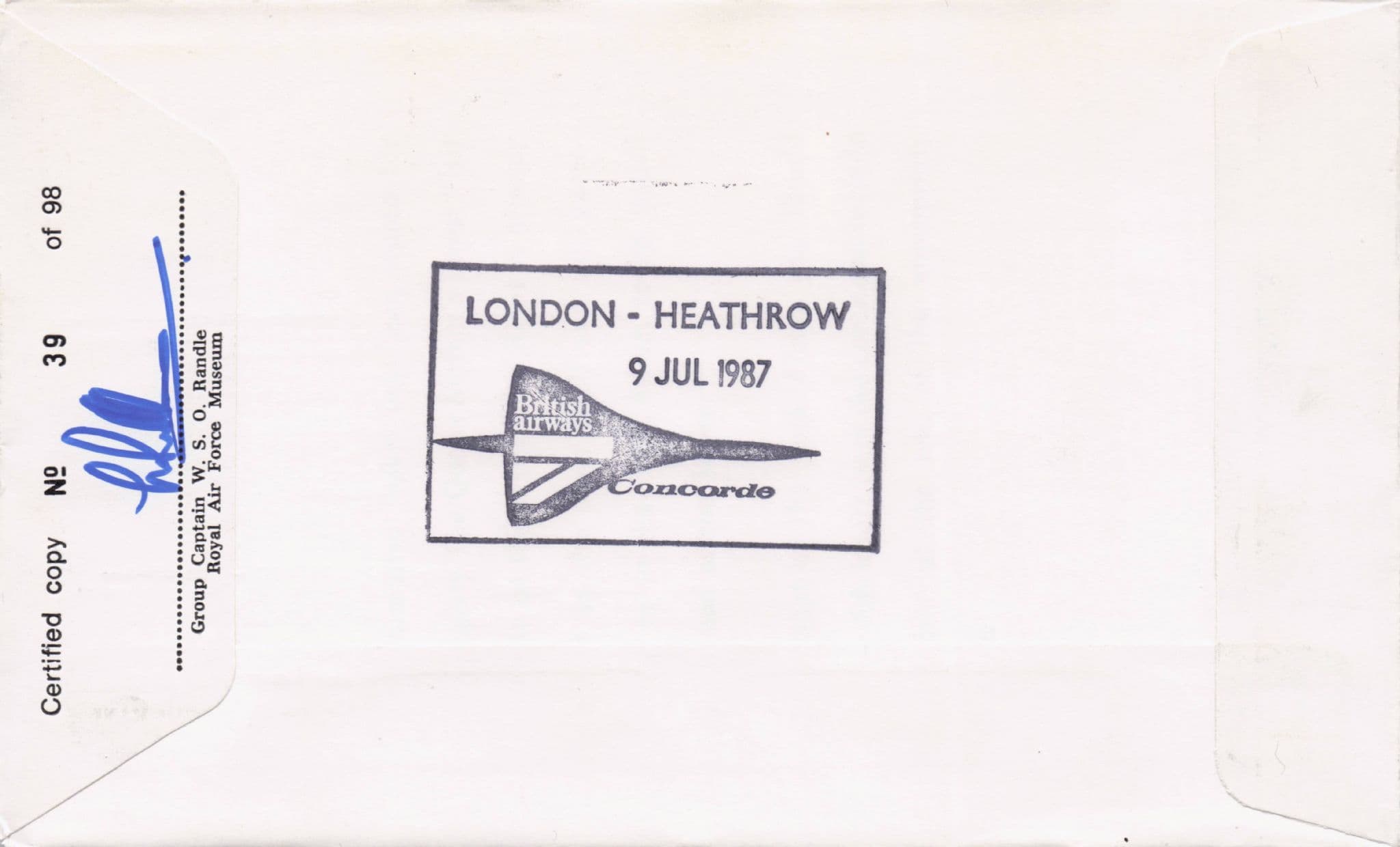 Royal Family Berlin Visit Carried On Concorde Queen Elizabeth Flight Hand Signed FDC