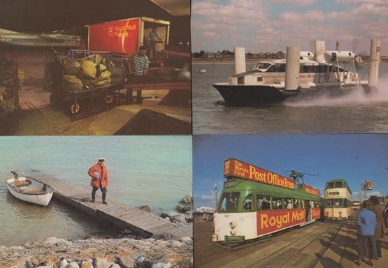 Royal Mail Transportation 4x First Day Cover Postcard