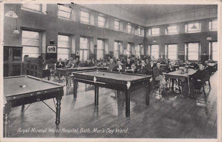 Royal Mineral Hospital Bath Somerset Mens Day Ward Old Postcard