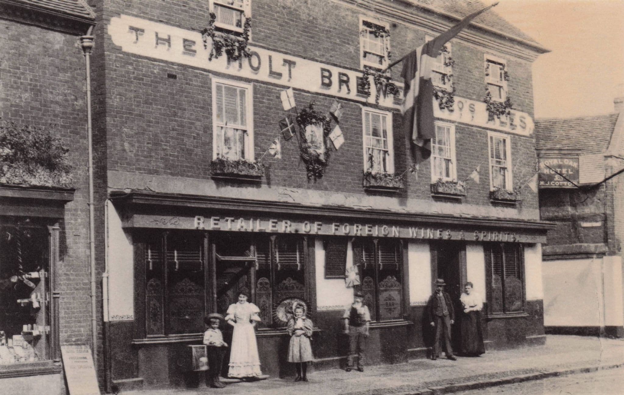 Royal Oak Pub Solihull West Midlands Birmingham Rare Photo Postcard