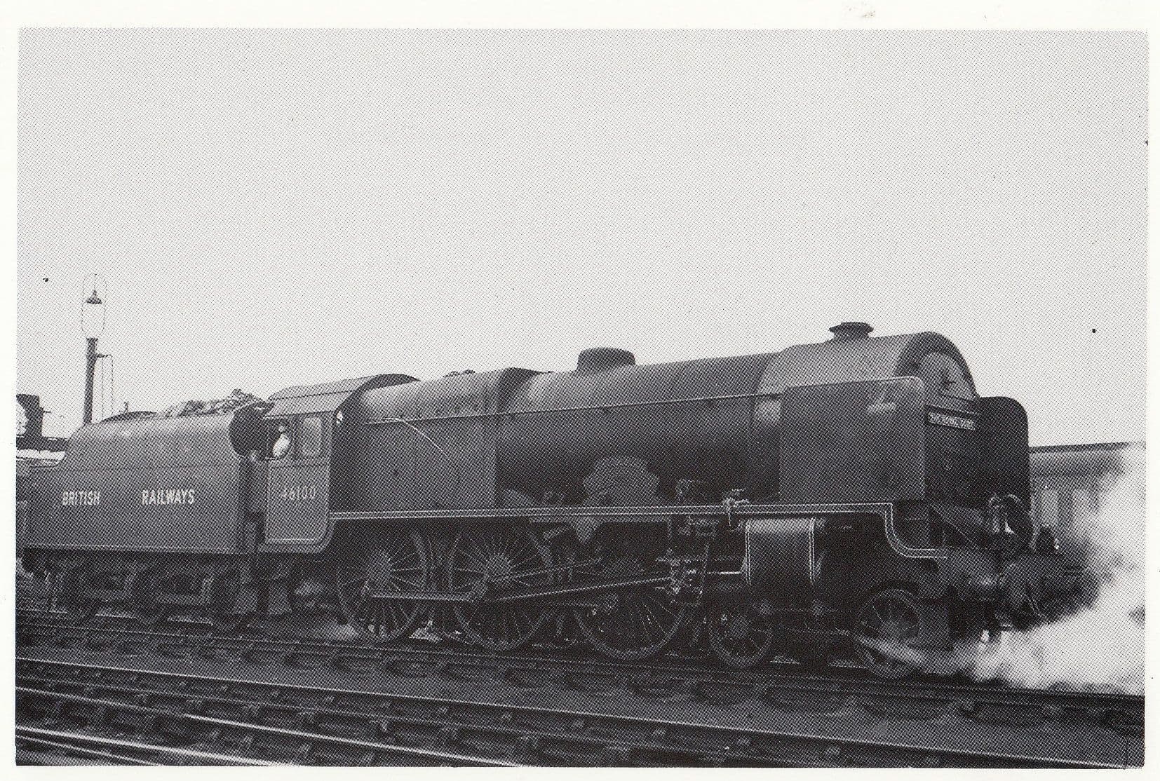Royal Scot Class 4-6-0 Train at Crewe Railway Station in 1949 Postcard