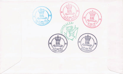 Royal Visit To Australia Rare Duke Of Edinburgh 1990 Plane Flight Flown FDC