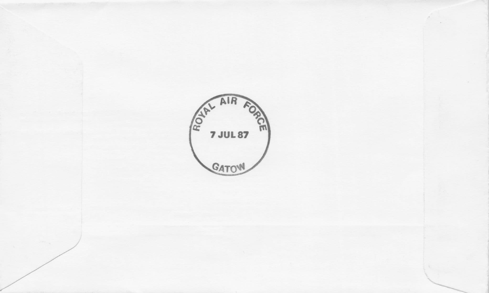 Royal Visit To Berlin Germany Queen Mother Rare 1987 Plane Flight Flown FDC