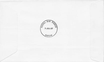 Royal Visit To Berlin Germany Queen Mother Rare 1987 Plane Flight Flown FDC