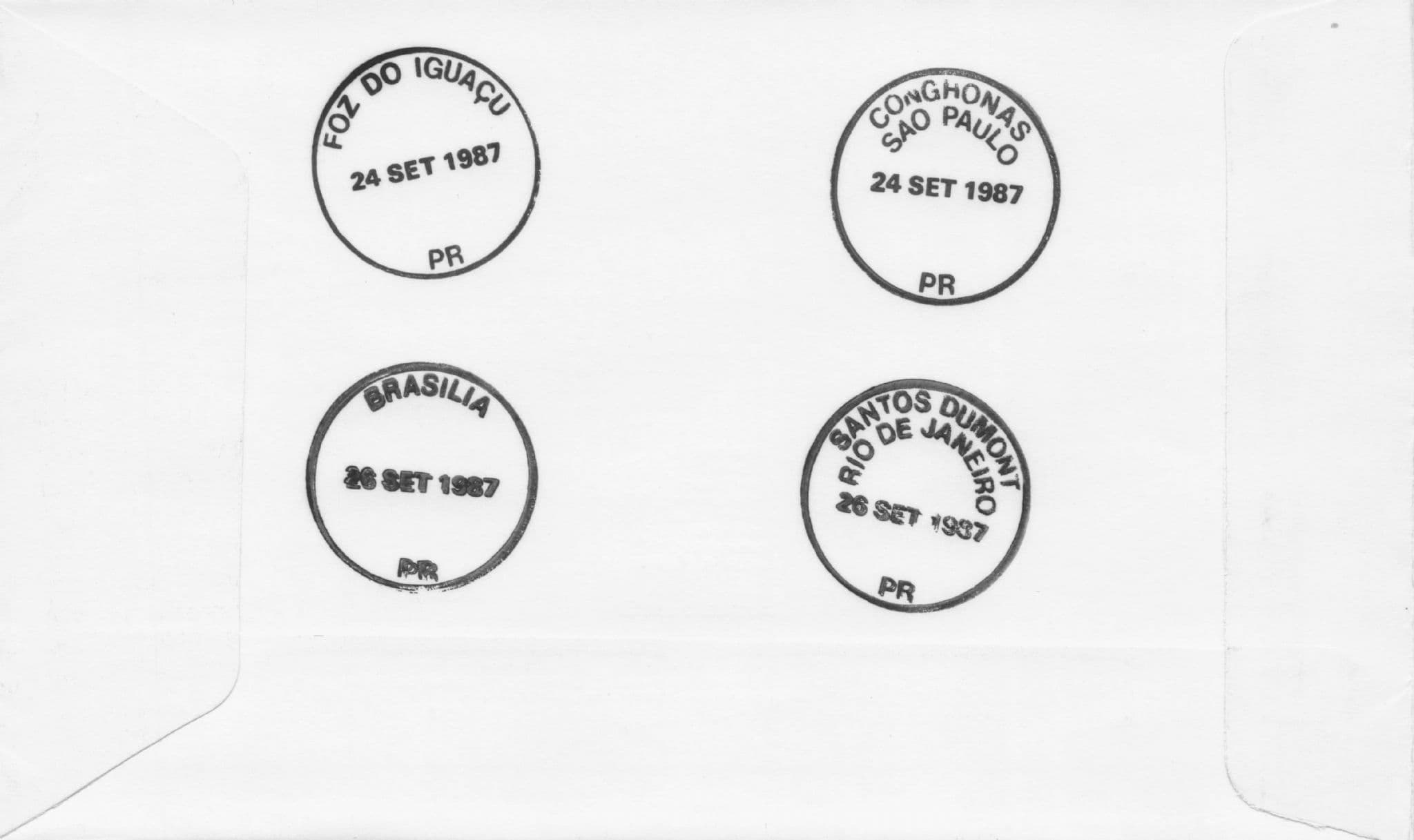 Royal Visit To Brazil Queen Elizabeth Rare 1987 Plane Flight Flown FDC
