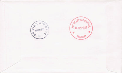 Royal Visit To Hungary Duke Of Kent Rare 1988 Plane Flight Flown FDC