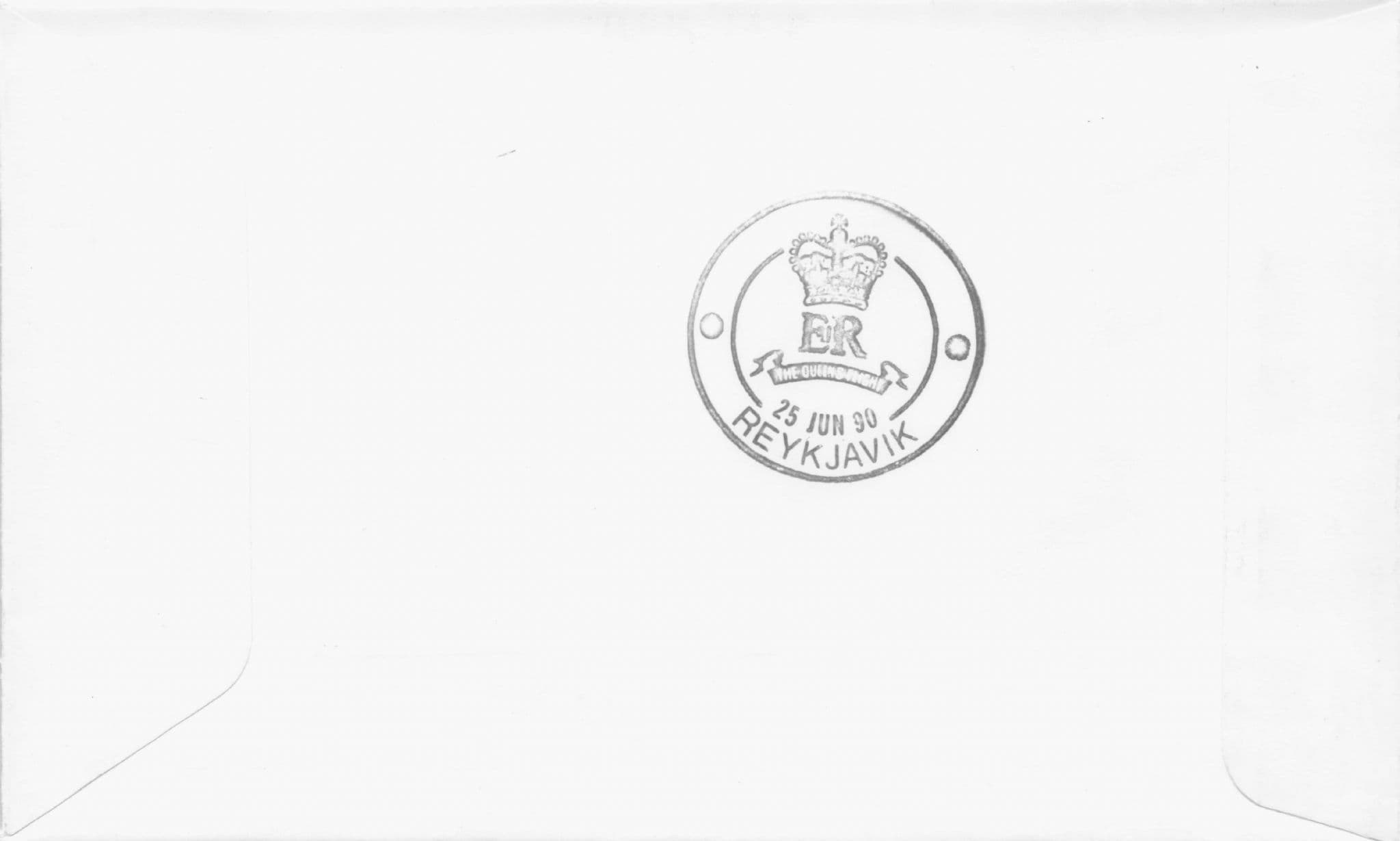Royal Visit To Iceland Duke Of Edinburgh 1990 Plane Flight Flown FDC