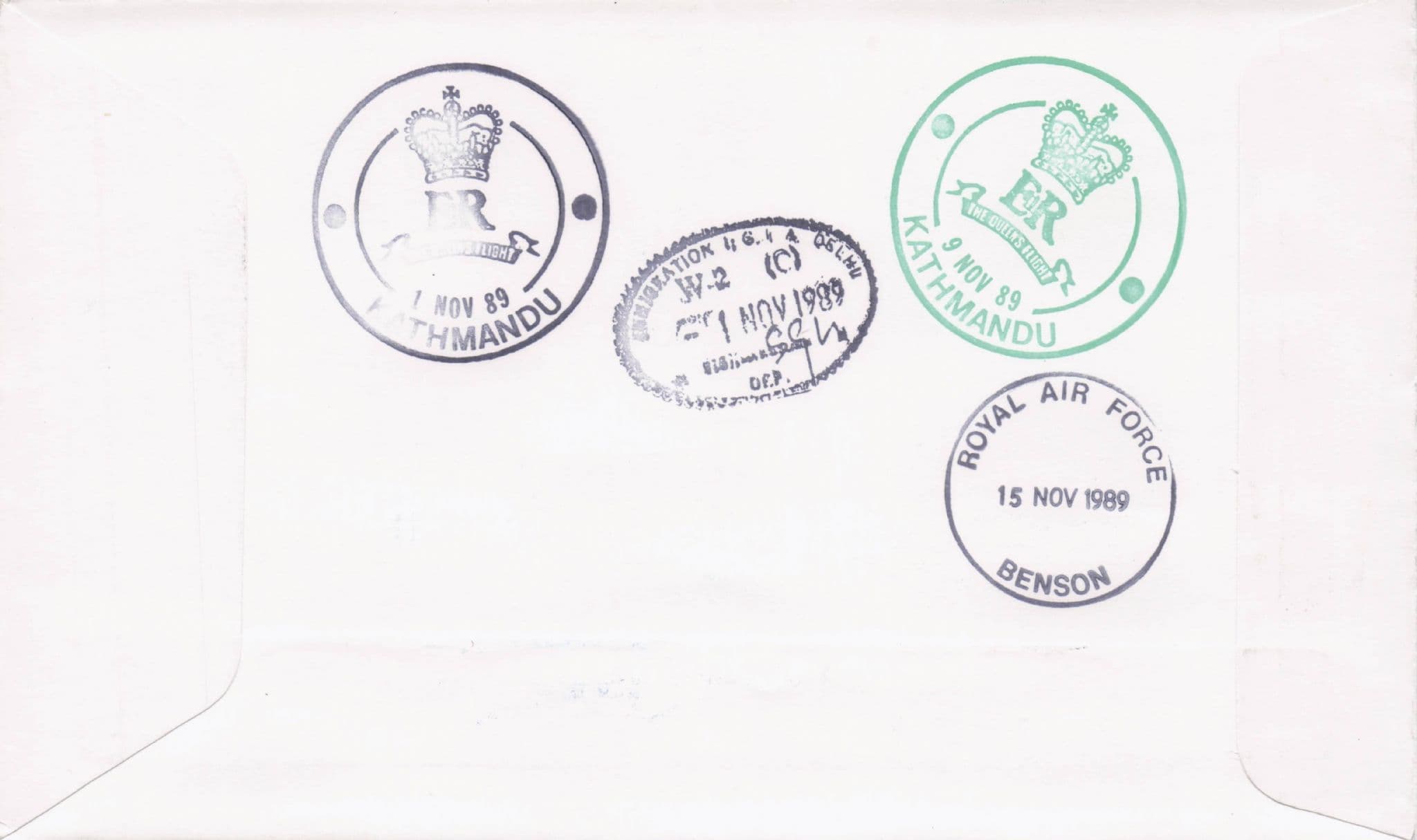 Royal Visit To Nepal Princess Alexandra Hand Signed 1989 Plane Flight Flown FDC