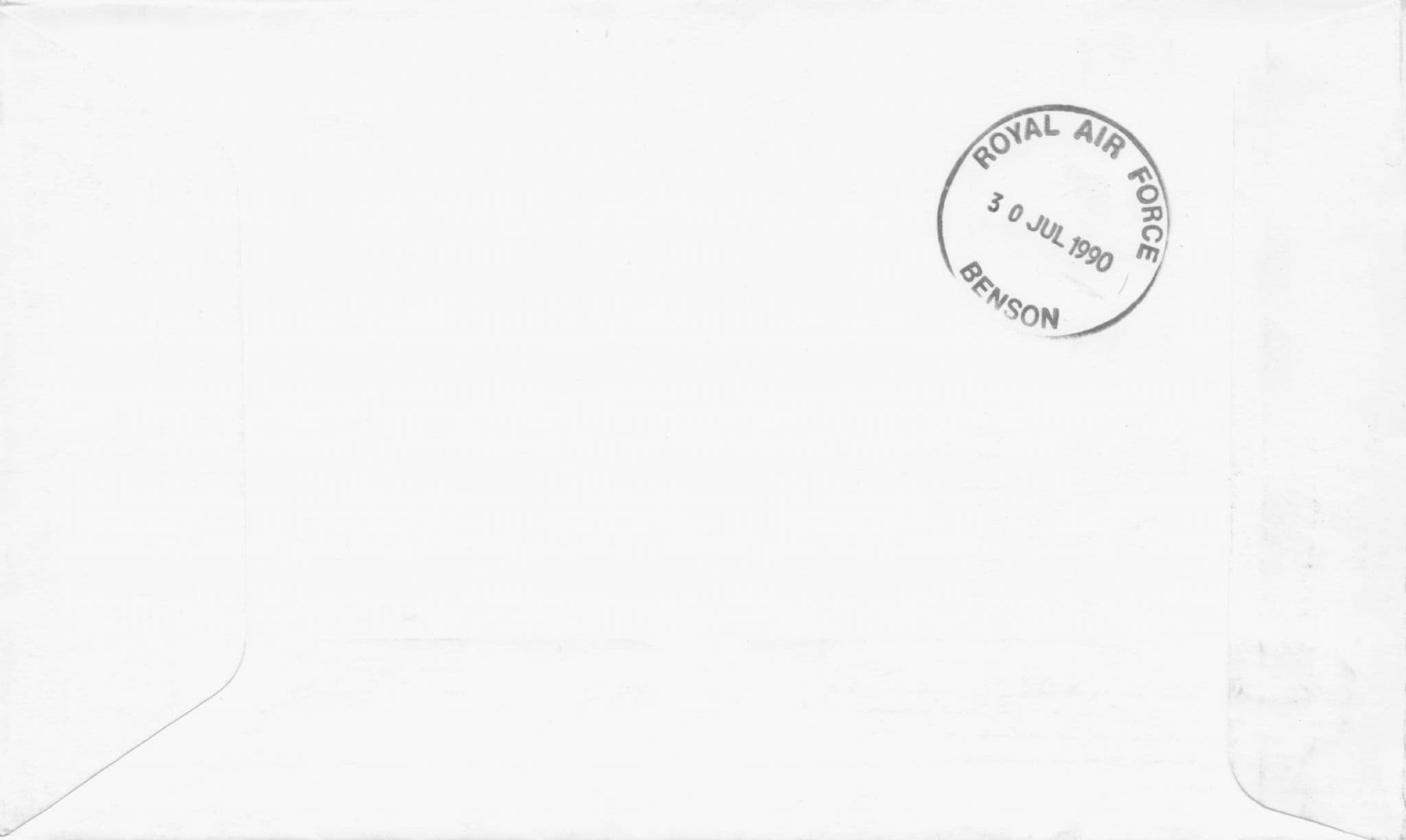 Royal Visit To Portsmouth Queen Elizabeth Rare 1990 Plane Flight Flown FDC