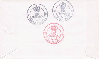 Royal Visit To The Caribbean Princess Alexandra 1988 Plane Flight Flown FDC