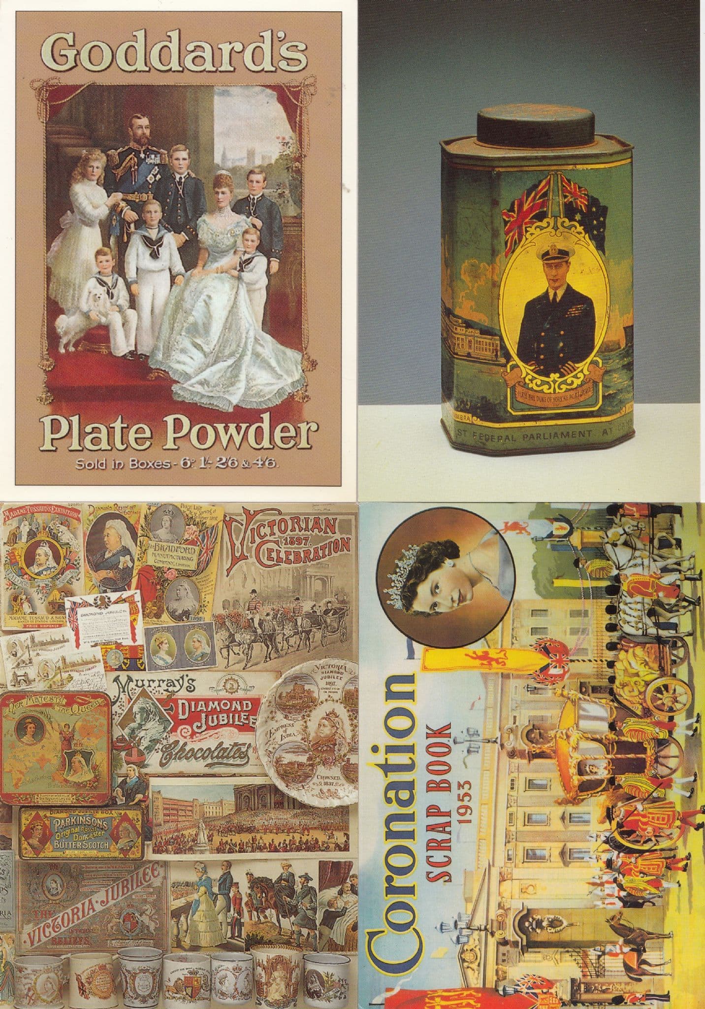 Royalty Advertising Poster Adverts Postcard Collection