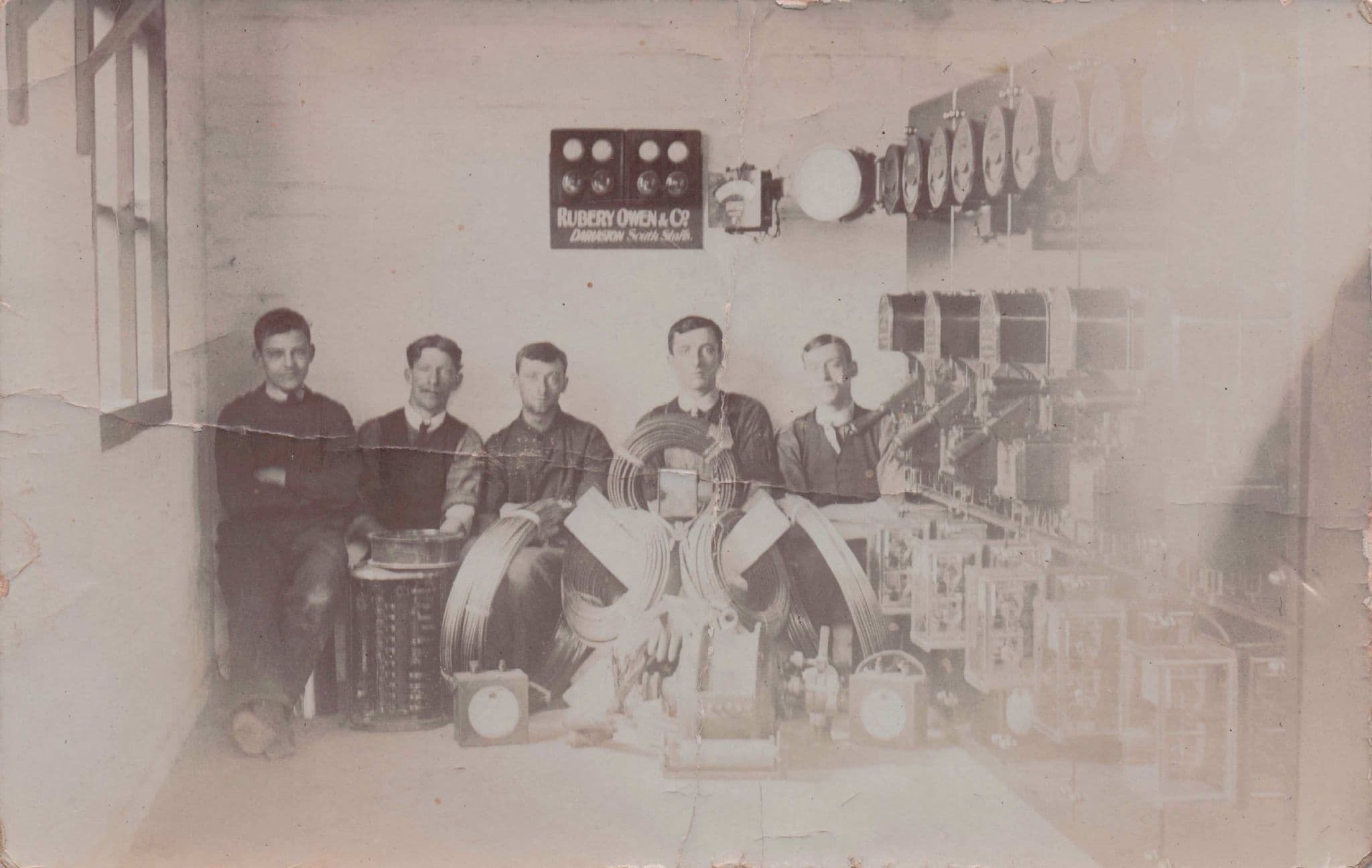 Rubery Owen & Co West Midlands Military WW1 Factory Staffs Folded Old RPC Postcard