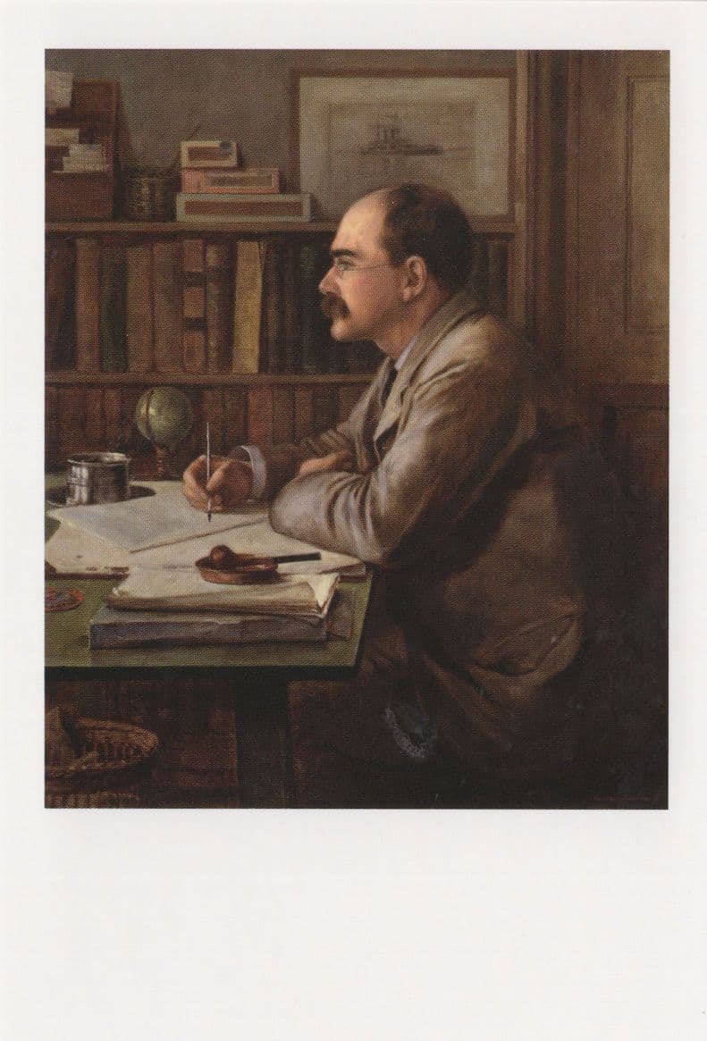 Rudyard Kipling National Portrait Gallery Painting Postcard