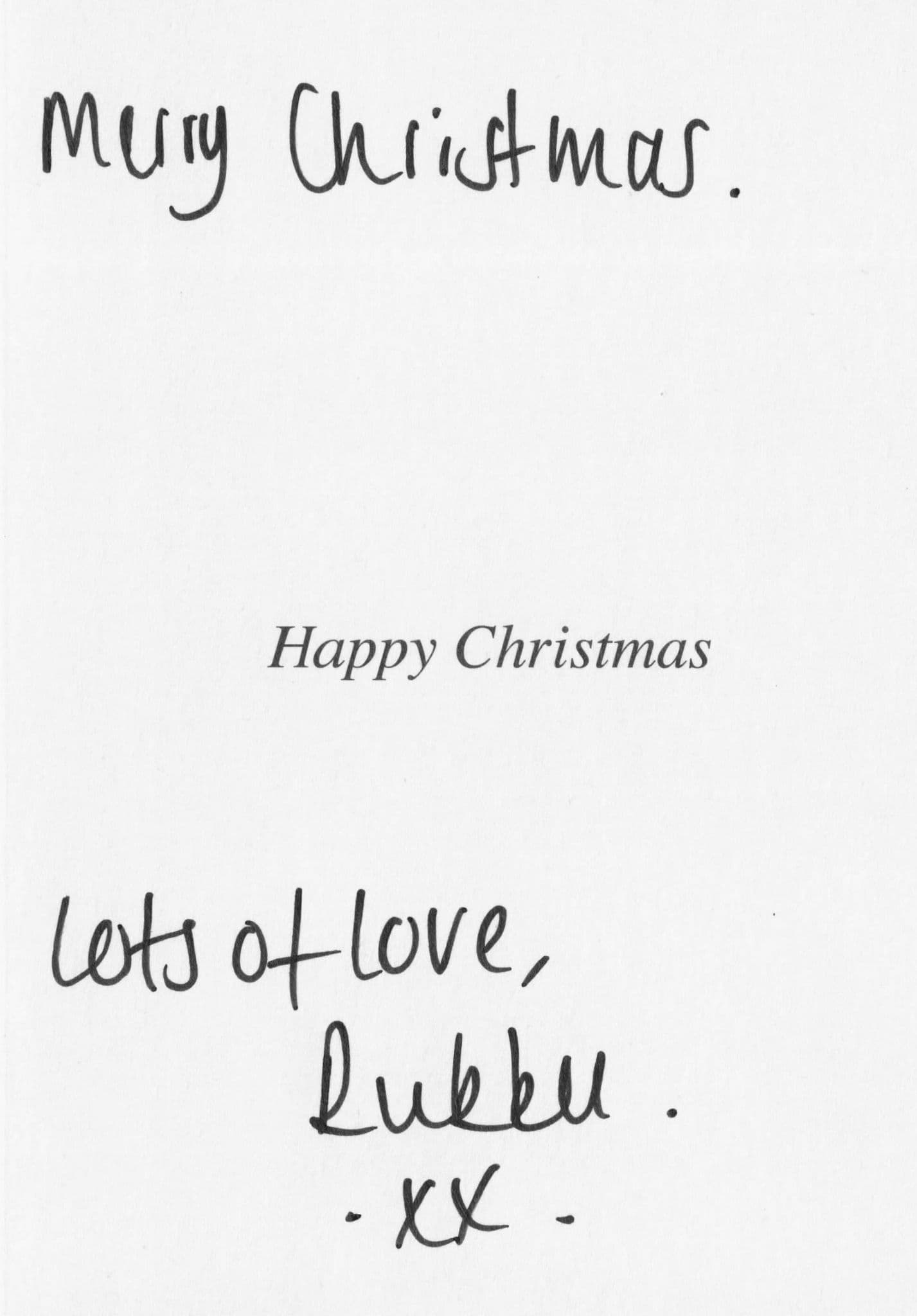 Rukku Nahar as Habiba Ahmed Eastenders Hand Signed Christmas Card