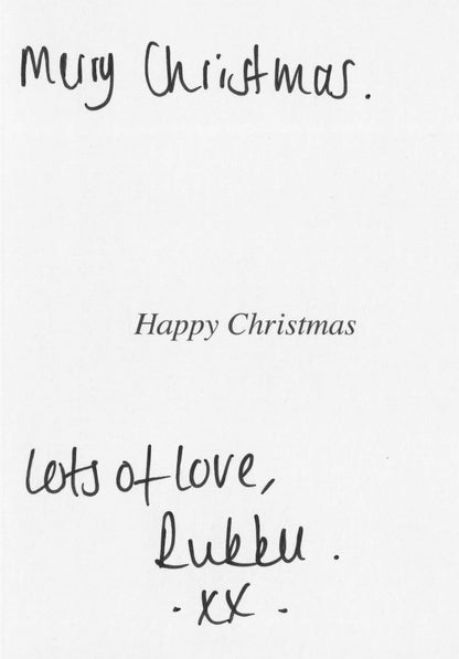 Rukku Nahar as Habiba Ahmed Eastenders Hand Signed Christmas Card