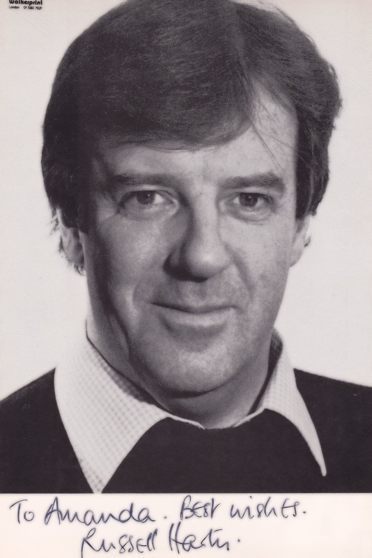Russell Harty Plus Chat Show Hand Signed Autograph Photo