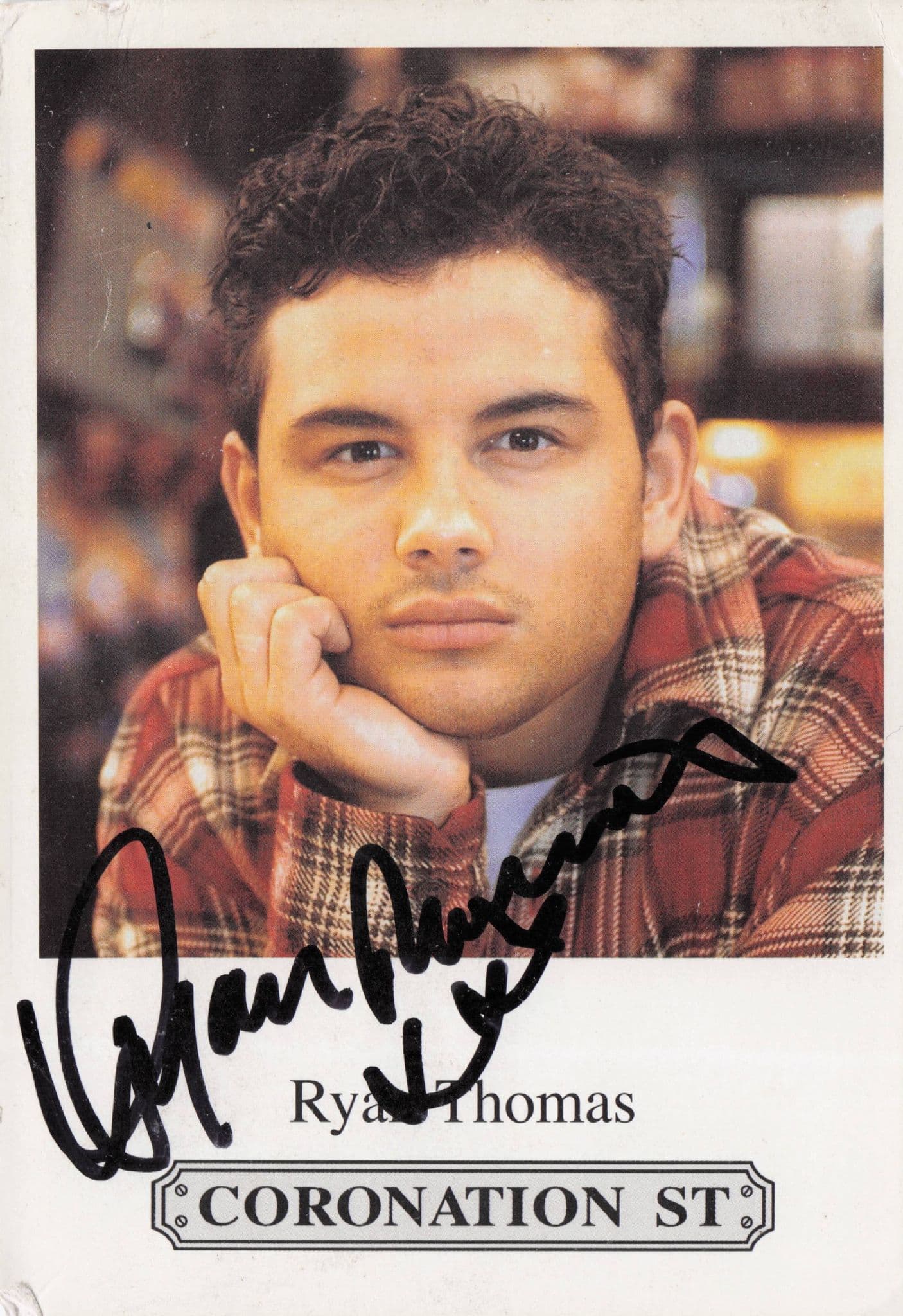 Ryan Thomas Coronation Street Hand Signed Cast Card Photo