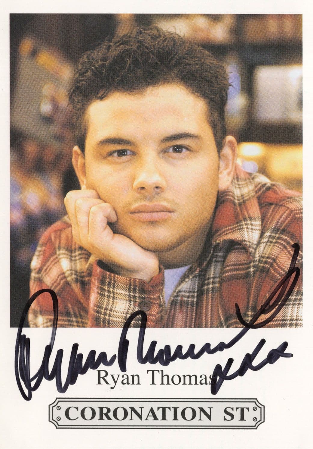 Ryan Thomas Coronation Street ITV Hand Signed ITV Cast Card Photo
