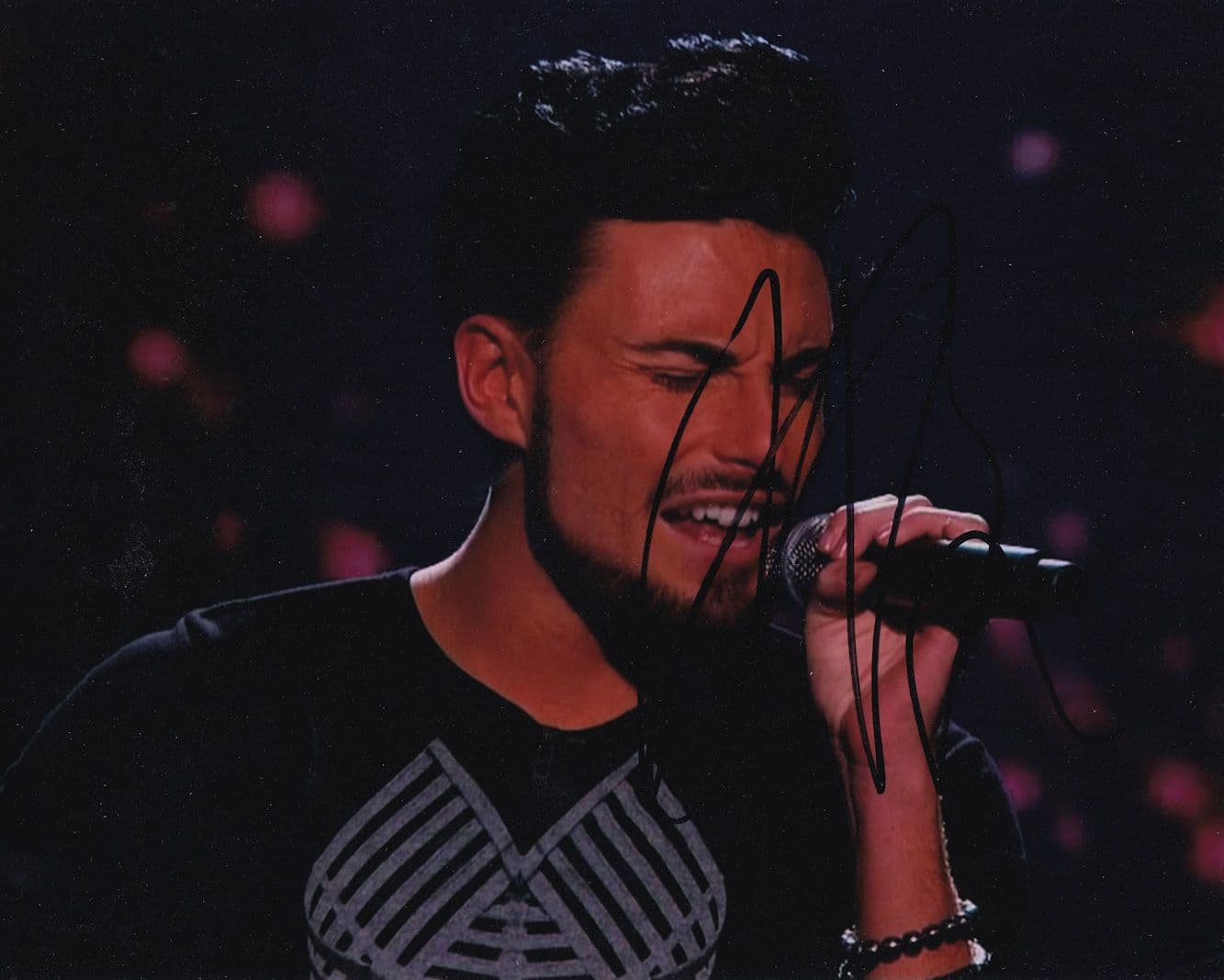 Rylan Clarke X-Factor Big Brother Giant Hand Signed Photo