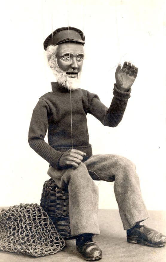 Sailor Marionette Lanchester Malvern Worcs Puppet Theatre Antique Postcard