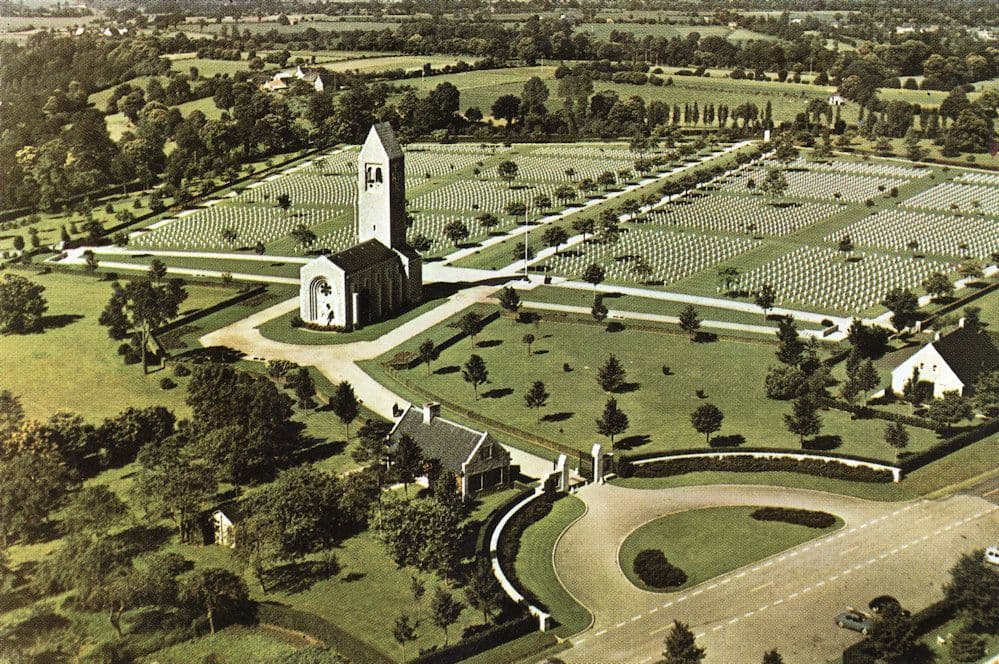 Saint James American Military Memorial French Aerial Postcard