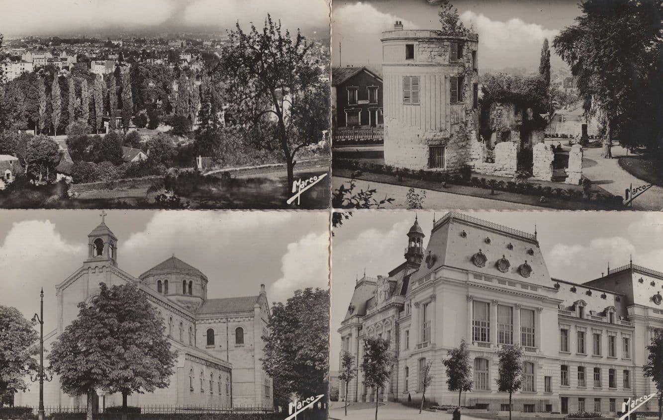 Saint Maur Des Fosses L'Hotel De Ville France 4x RPC Postcard s