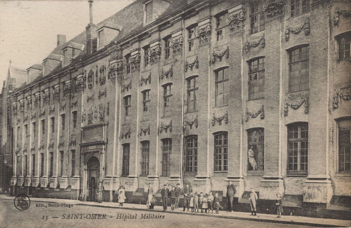 Saint Omer Military Hospital Militaire Hopital French Old Postcard