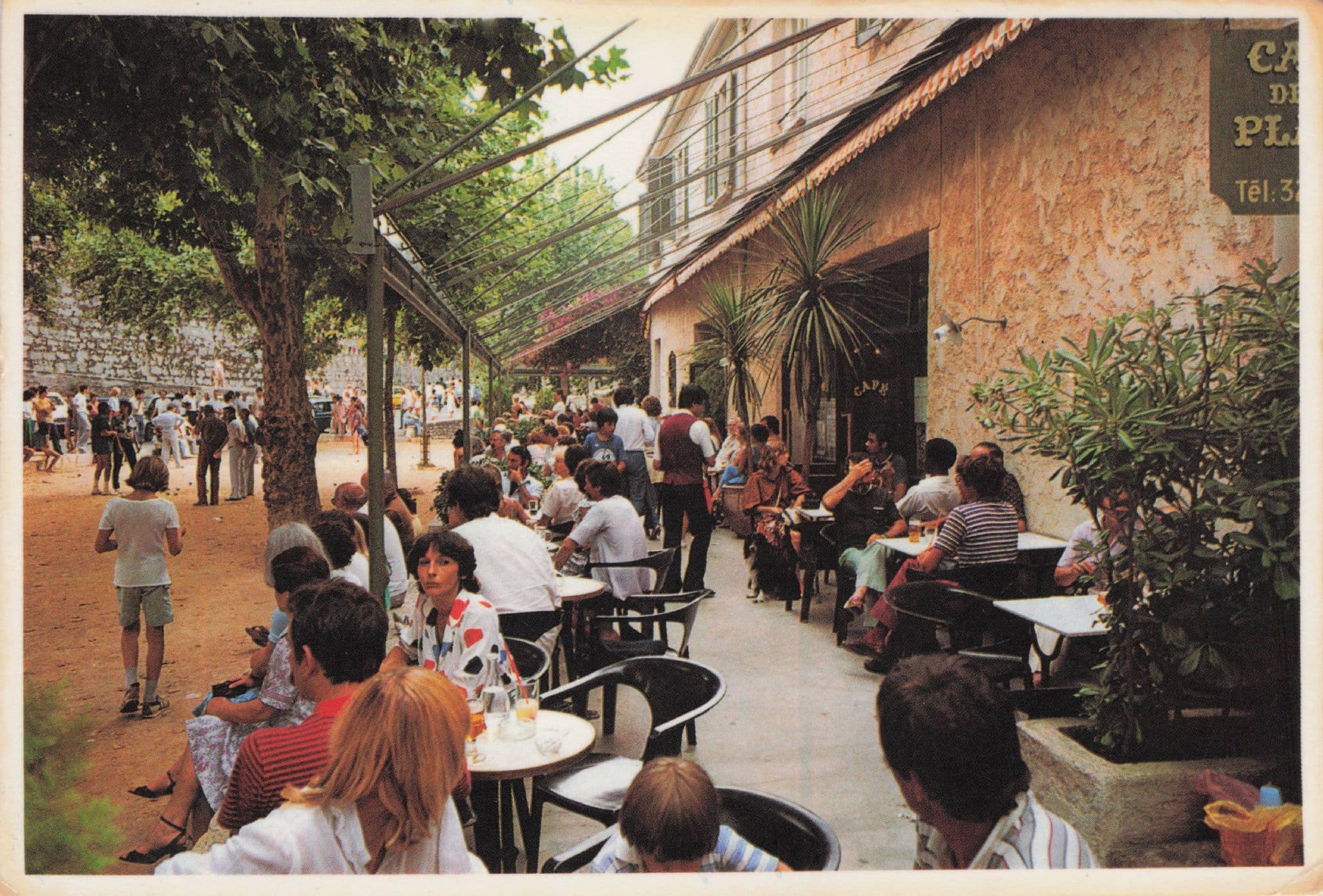 Saint Paul De Vence Cafe De La Place French Photo Postcard