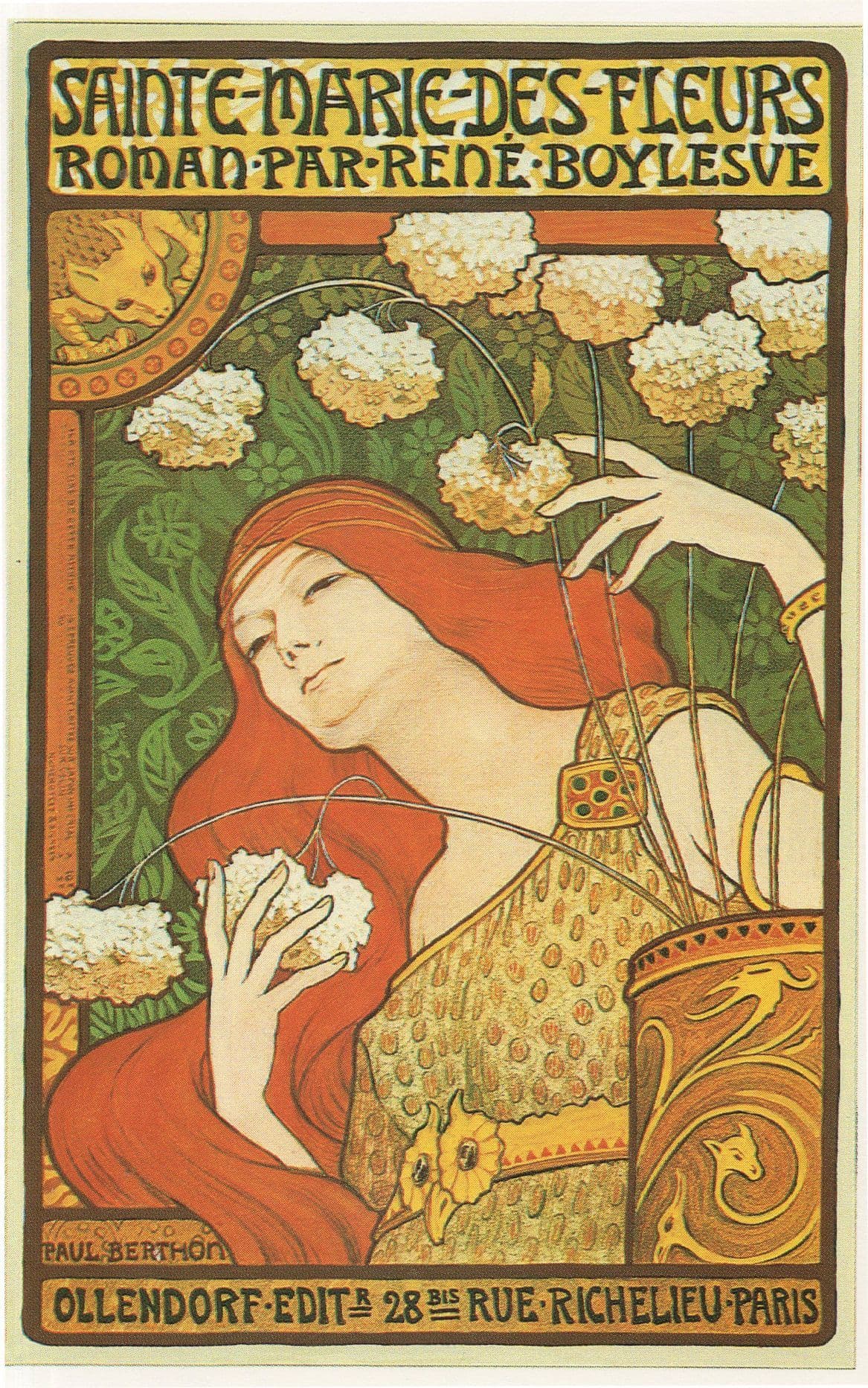 Sainte Marie Des Fleurs Boylesve Paris French Advertising Postcard