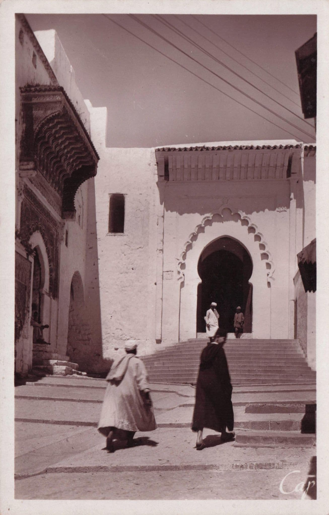 Sale Portes De Le Medersa Grand Mosque RPC Algeria Old Postcard