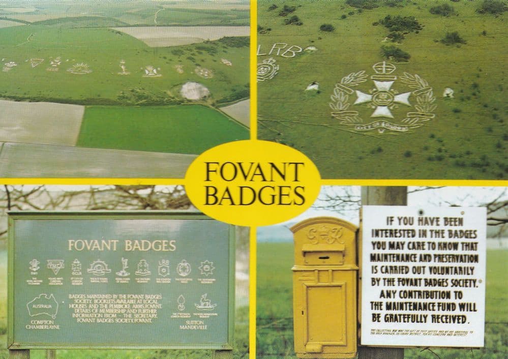 Salisbury Post Office Fovant Badges Royal Mail Postcard