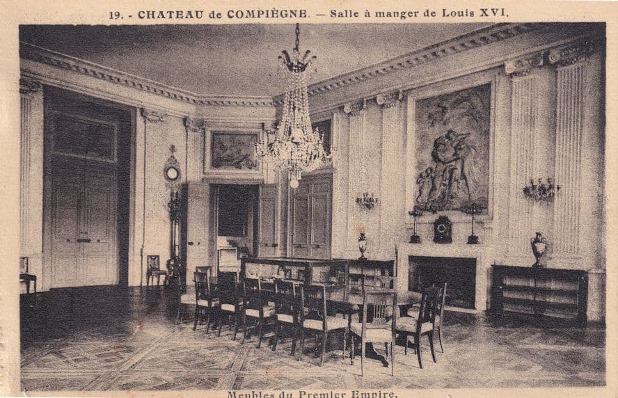Salle De Manger Louis XVI Chateau De Compiegne Old French Postcard