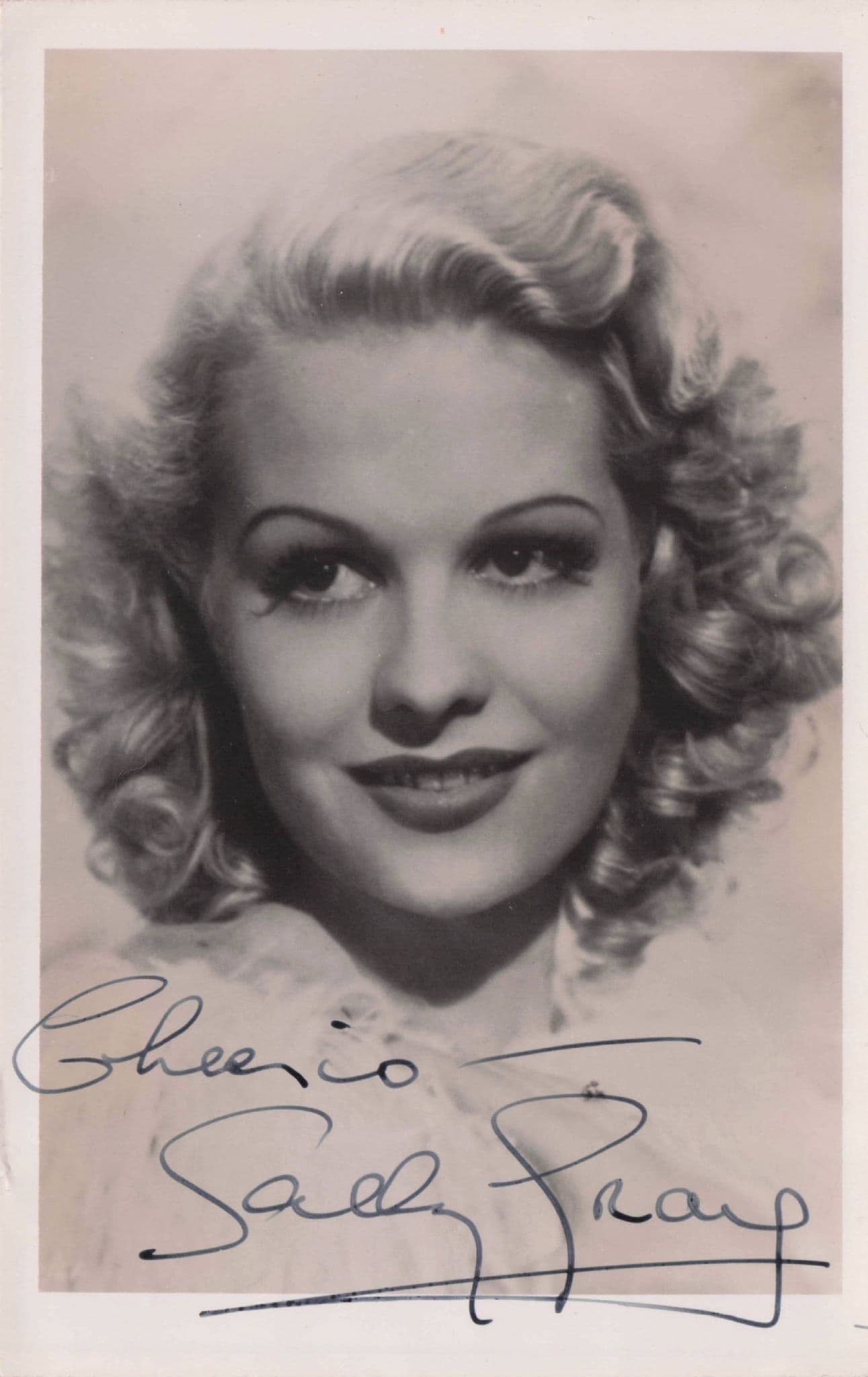 Sally Gray Historic Film Actress Vintage Hand Signed Photo