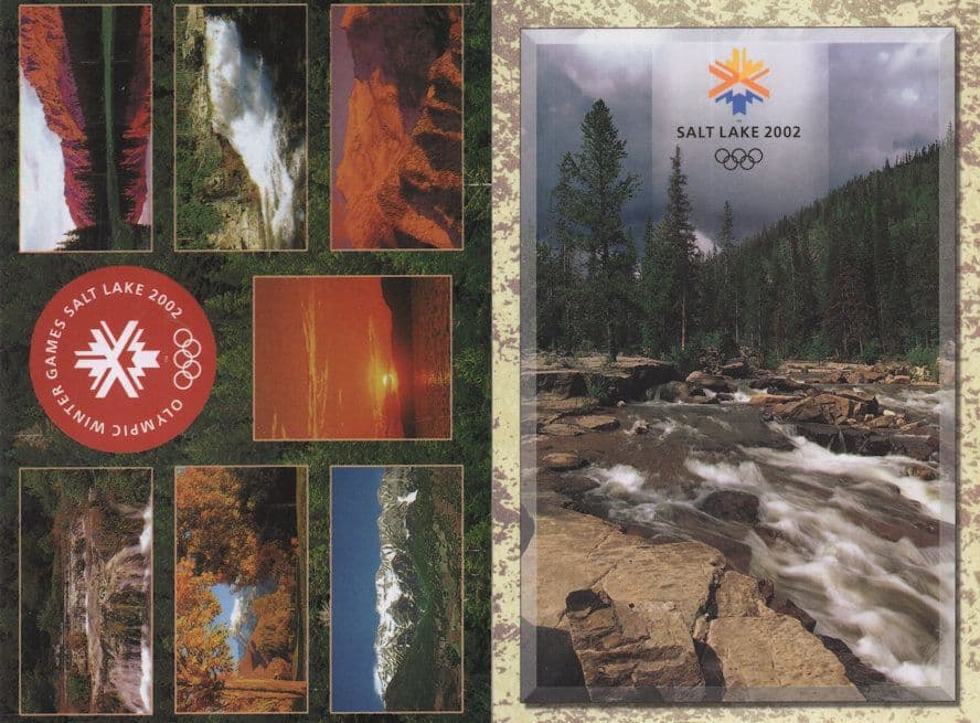 Salt Lake City 2002 Winter Olympic Games 2x Postcard s