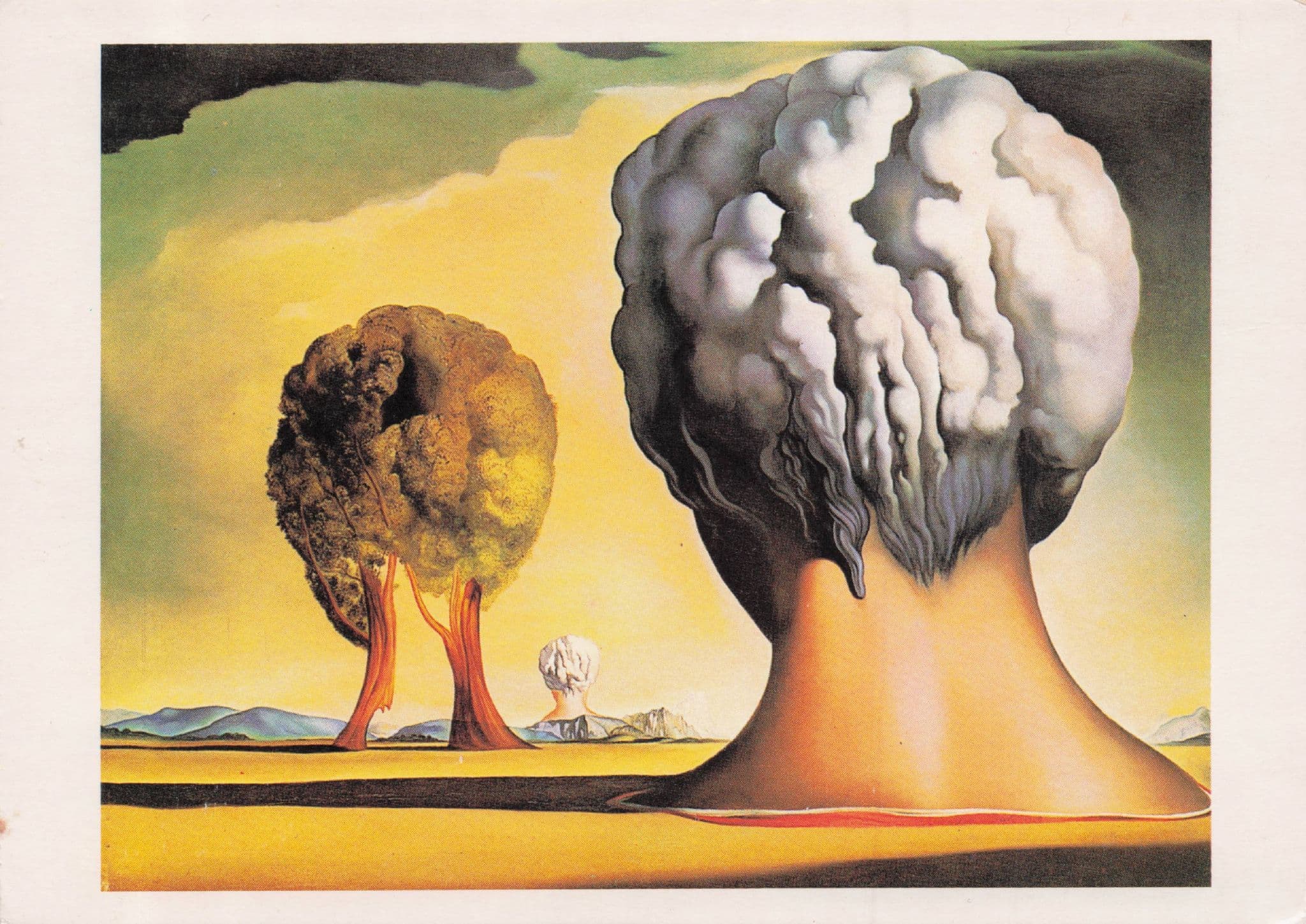 Salvador Dali The Three Sphinxes Of Bikini Painting Postcard