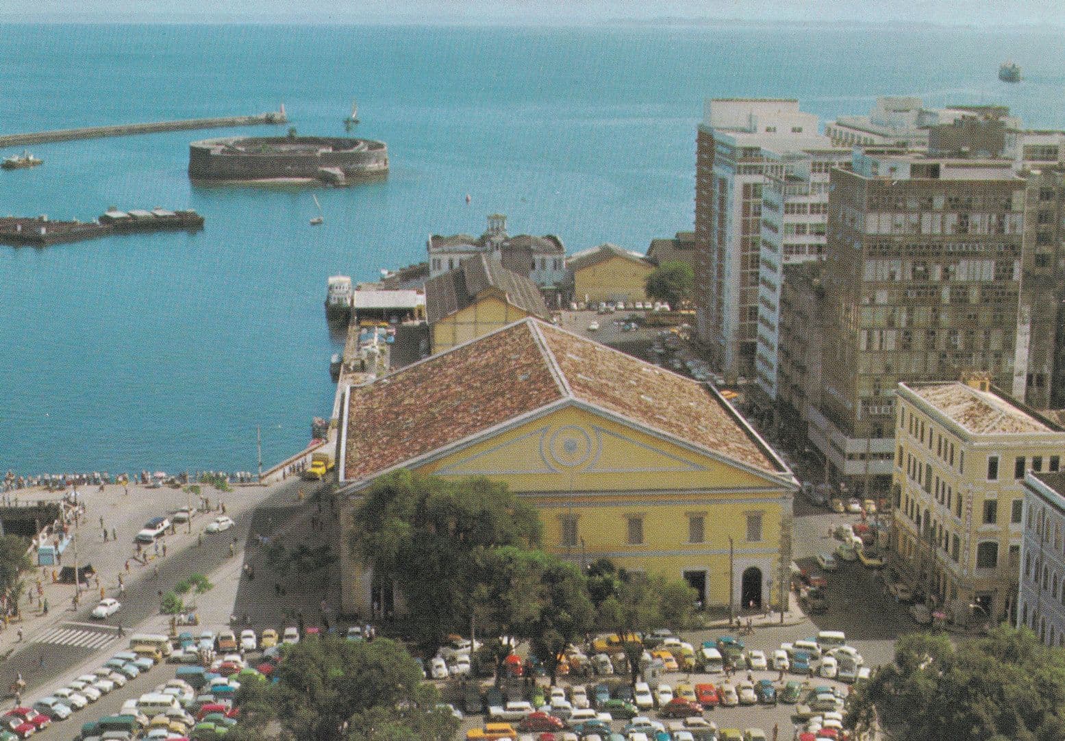 Salvador Model Market Sao Marcelo Fort Brazil Postcard