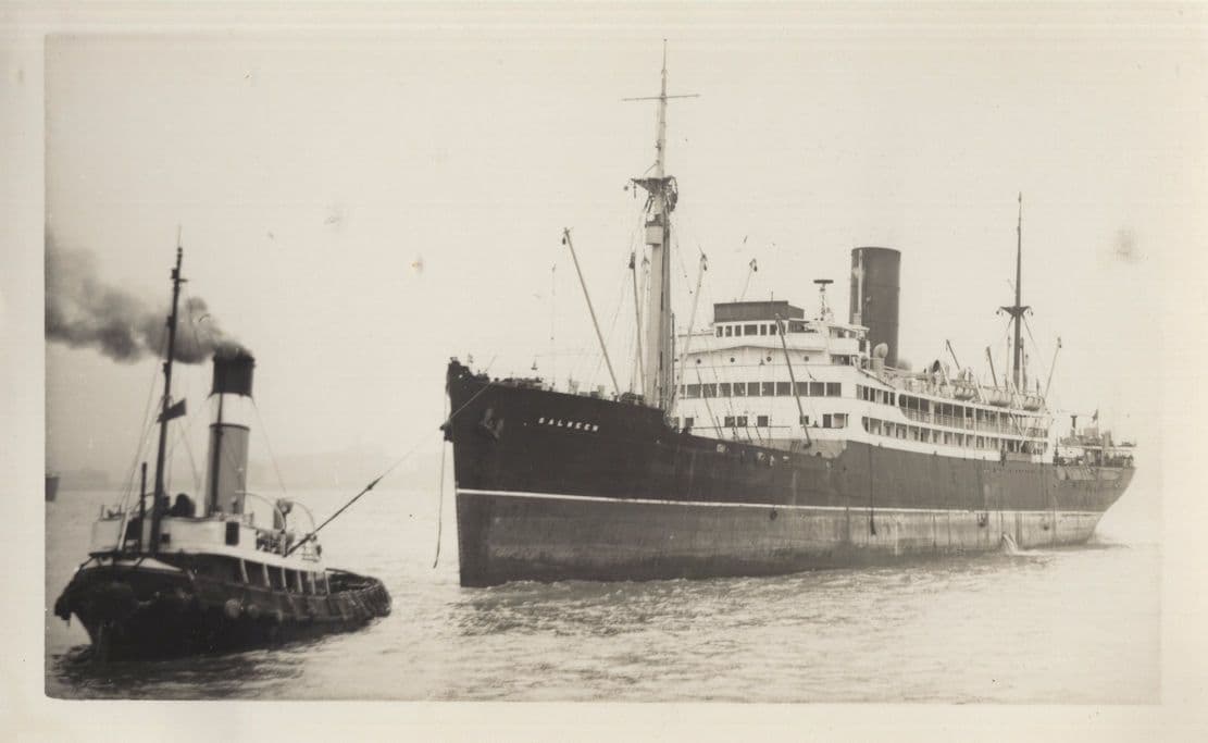 Salween Passenger Ferry Cargo Ship Vintage Rare Photo