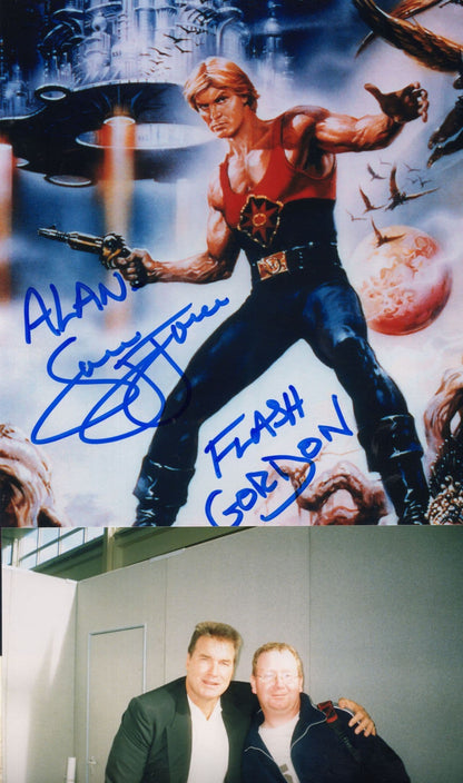 Sam Jones Flash Gordon Ultimate 10x8 Hand Signed & COA 2x Photo s
