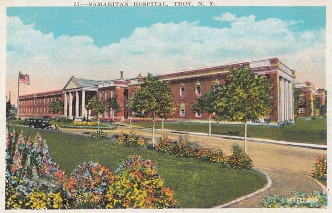 Samaritan Hospital Troy American Vintage Postcard