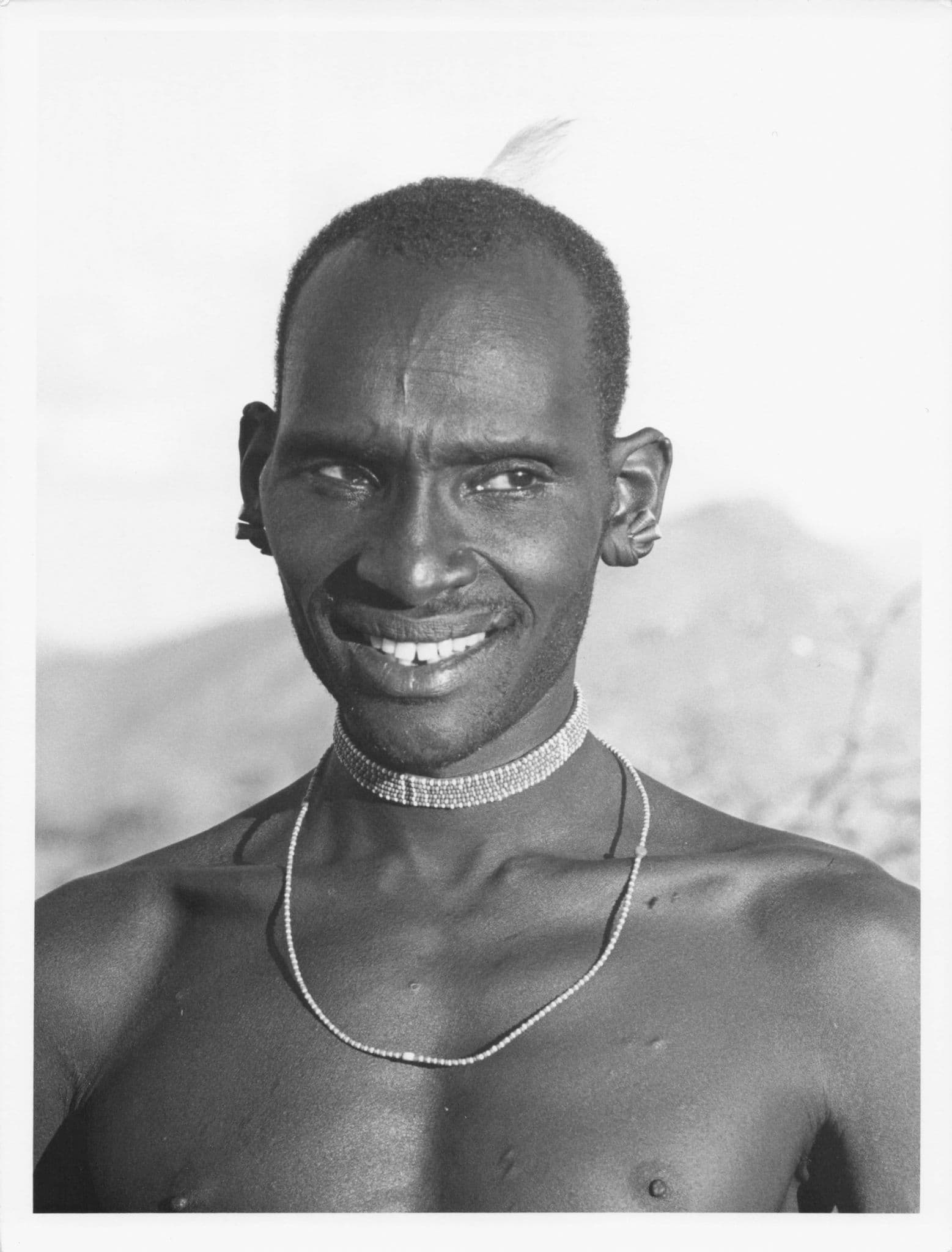 Samburu Man Elder Tribe Family Kenya 8x6 Vintage Press Photo