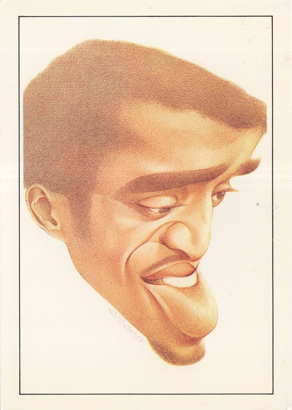 Sammy Davis Jnr Jazz Singer Actor Rare French Postcard