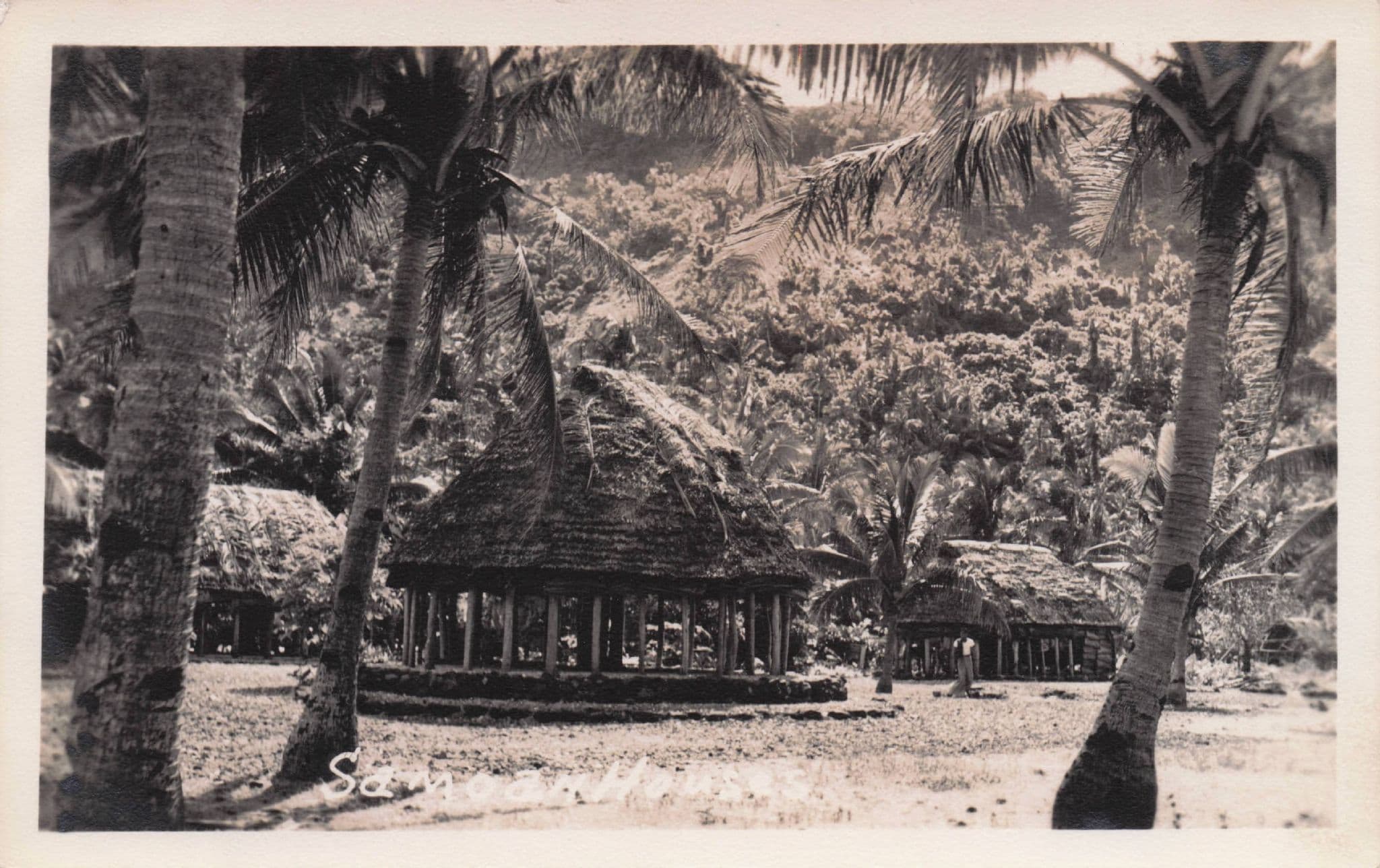 Samoa House Antique Real Photo Postcard