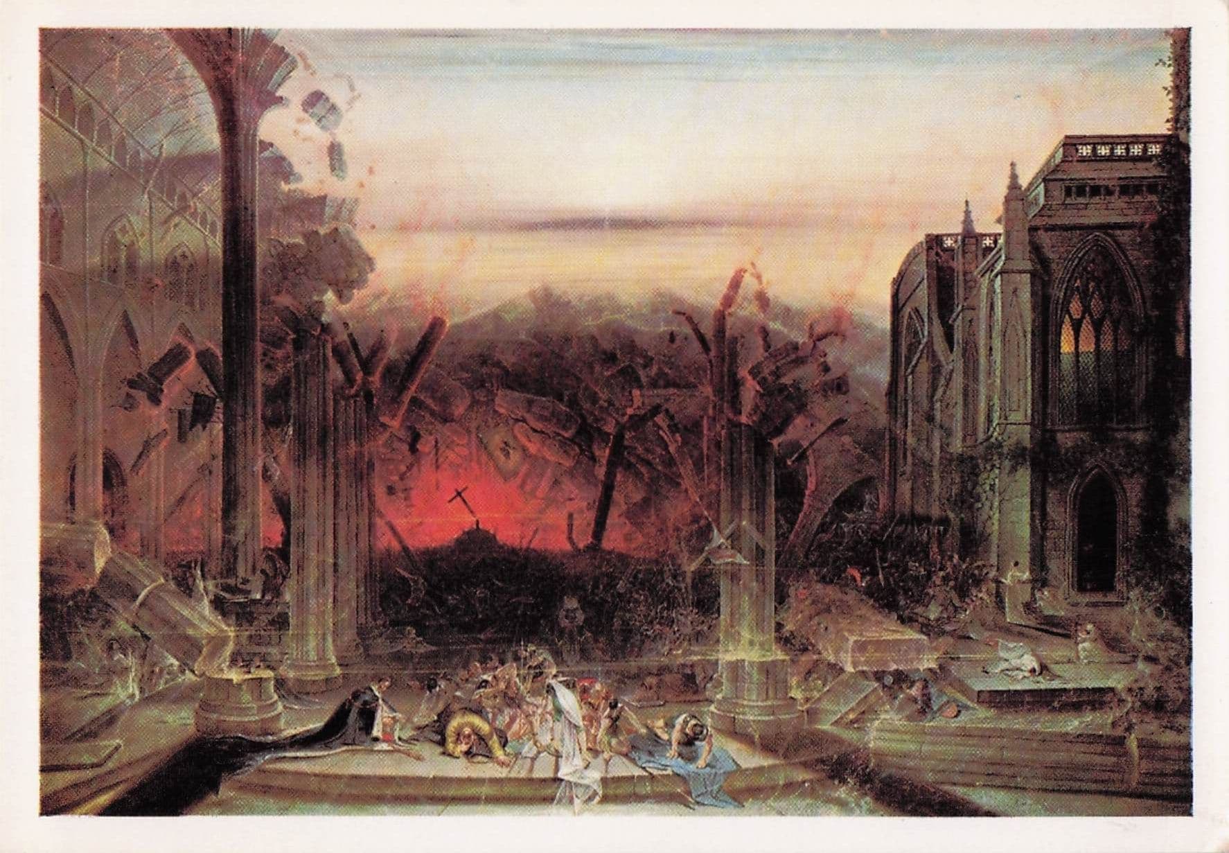 Samuel Colman Destruction Of The Temple Tate Gallery Painting Postcard