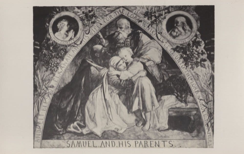 Samuel & His Parents Religious Real Photo Postcard