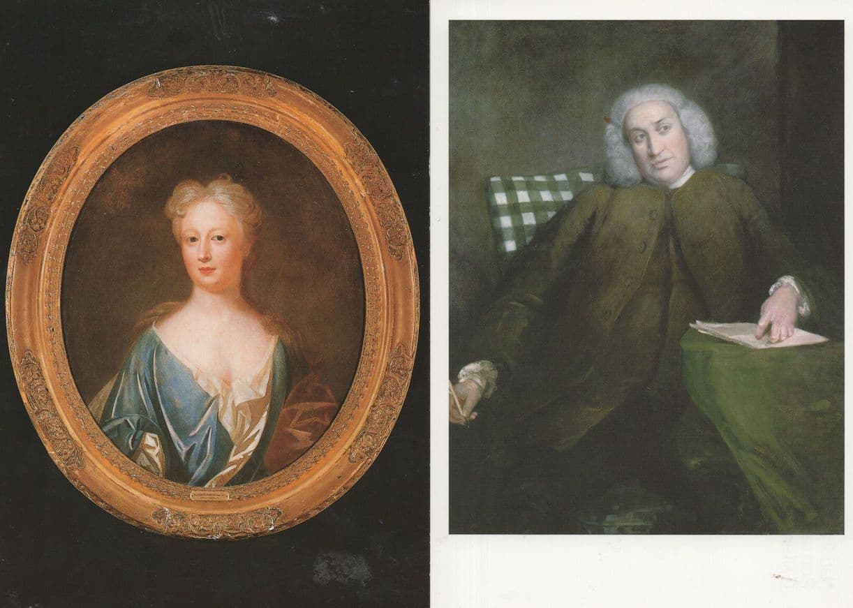 Samuel Johnson Joshua Reynolds Painting London NPG 2x Postcard
