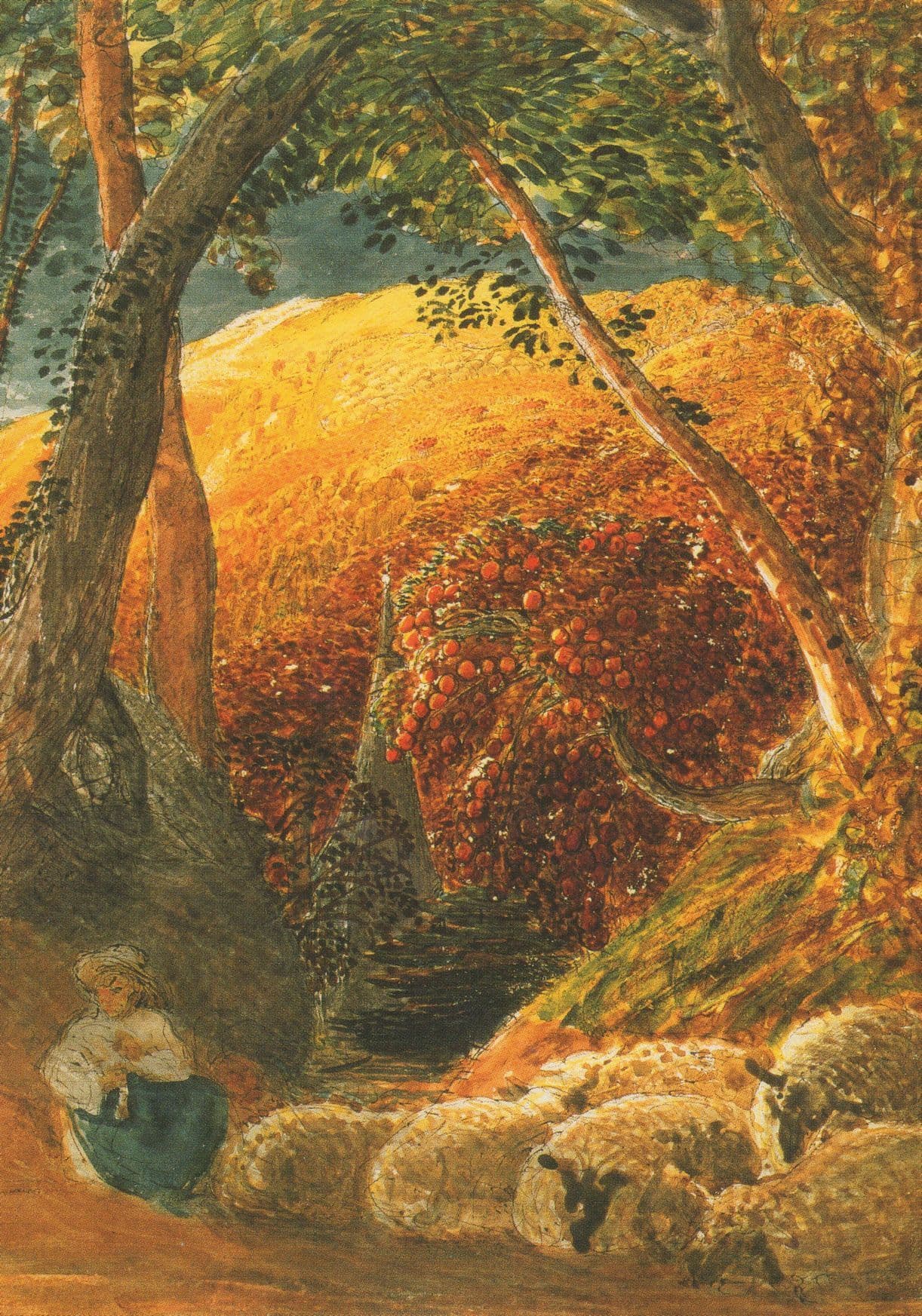 Samuel Parker The Magic Apple Tree Painting Postcard